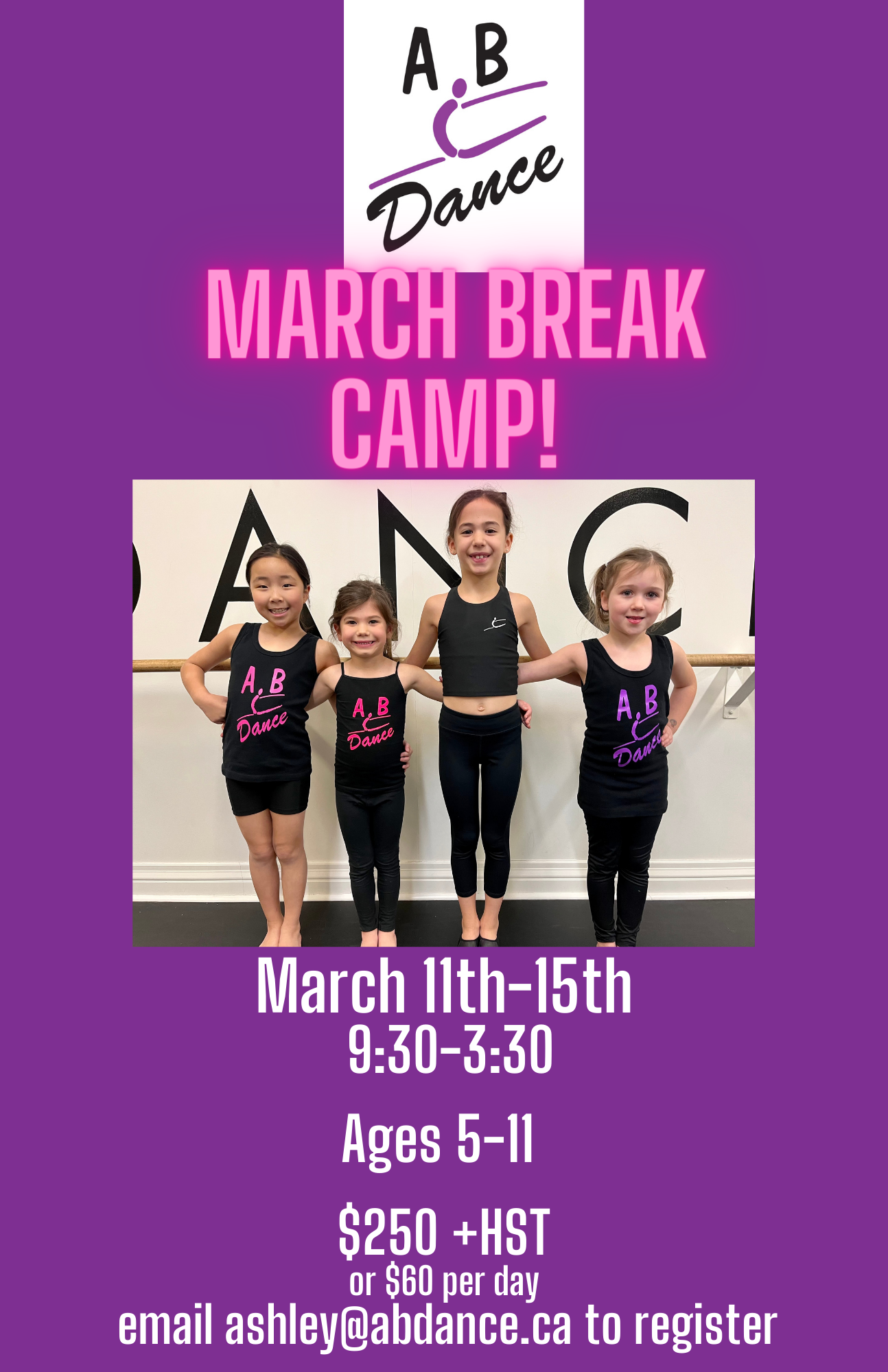 Camps & June Classes A.B. Dance, Markham, ON